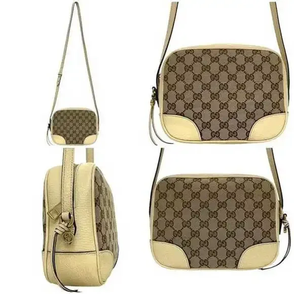 GUCCI Authentic Cream Leather Shoulder Bag - Picture 3 of 11
